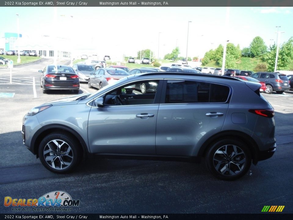 2022 Kia Sportage EX AWD Steel Gray / Gray Photo #9