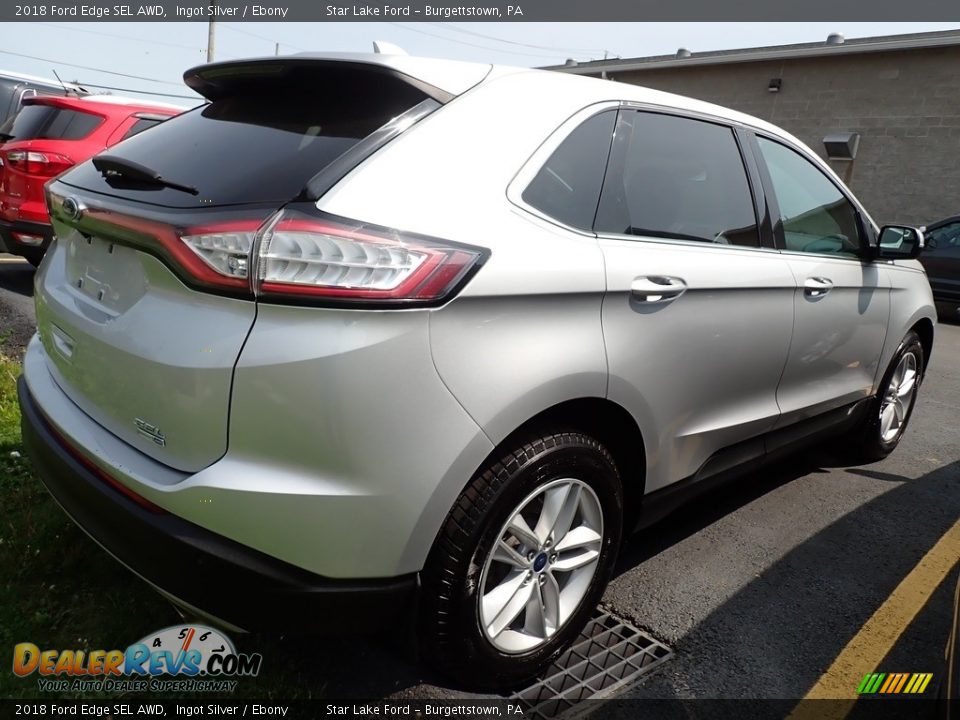 2018 Ford Edge SEL AWD Ingot Silver / Ebony Photo #3