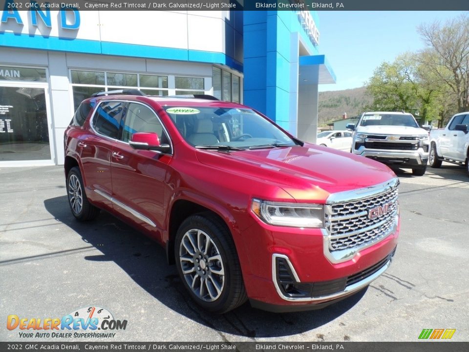 2022 GMC Acadia Denali Cayenne Red Tintcoat / Dark Galvanized/­Light Shale Photo #4