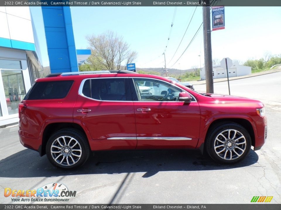 2022 GMC Acadia Denali Cayenne Red Tintcoat / Dark Galvanized/­Light Shale Photo #6