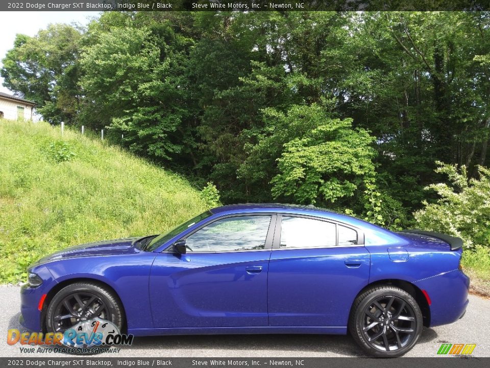 2022 Dodge Charger SXT Blacktop Indigo Blue / Black Photo #1