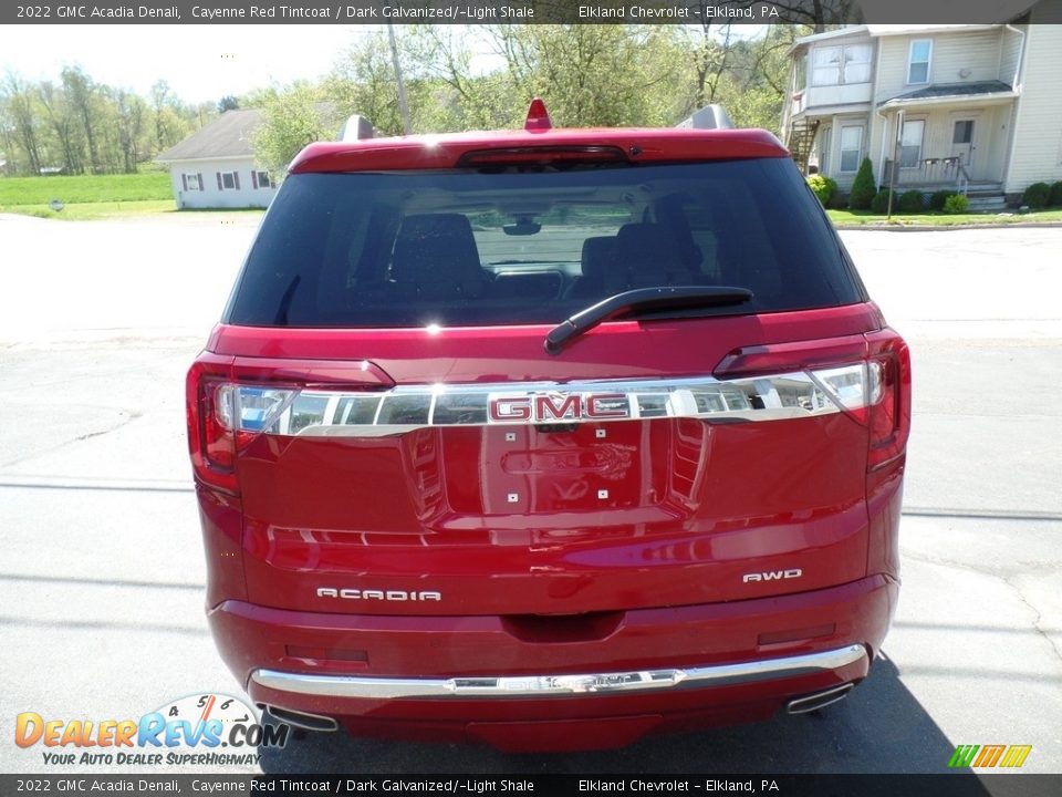 2022 GMC Acadia Denali Cayenne Red Tintcoat / Dark Galvanized/­Light Shale Photo #9