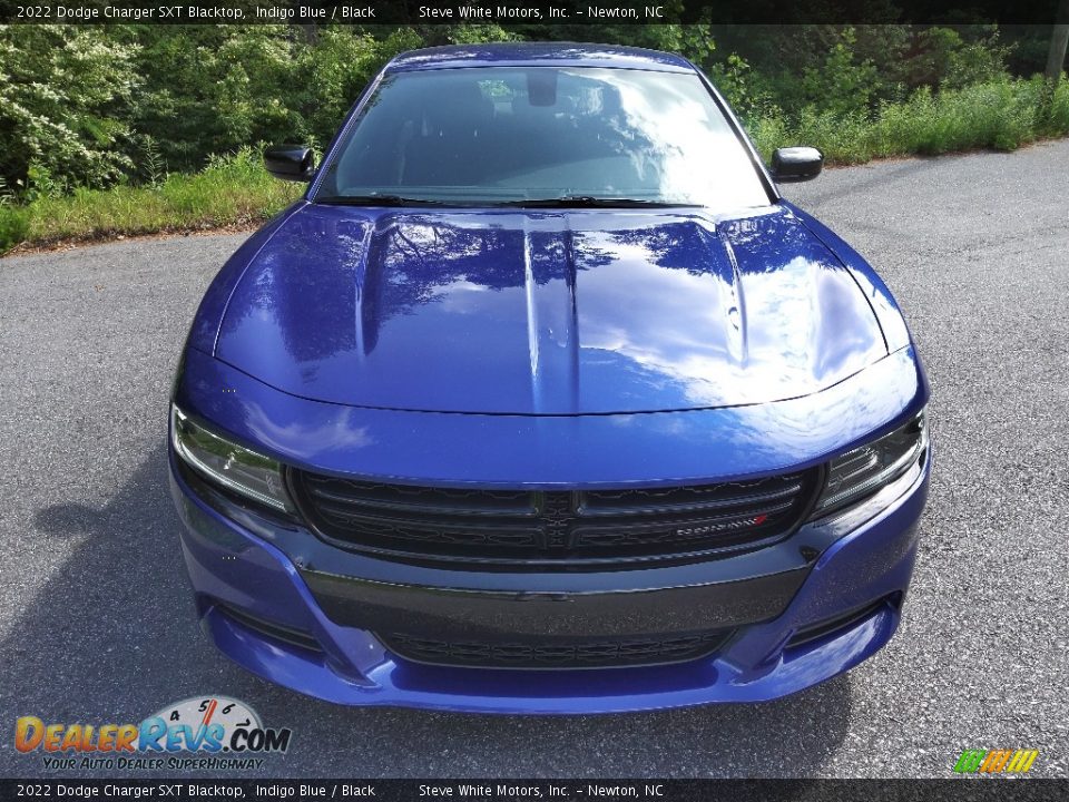 2022 Dodge Charger SXT Blacktop Indigo Blue / Black Photo #3