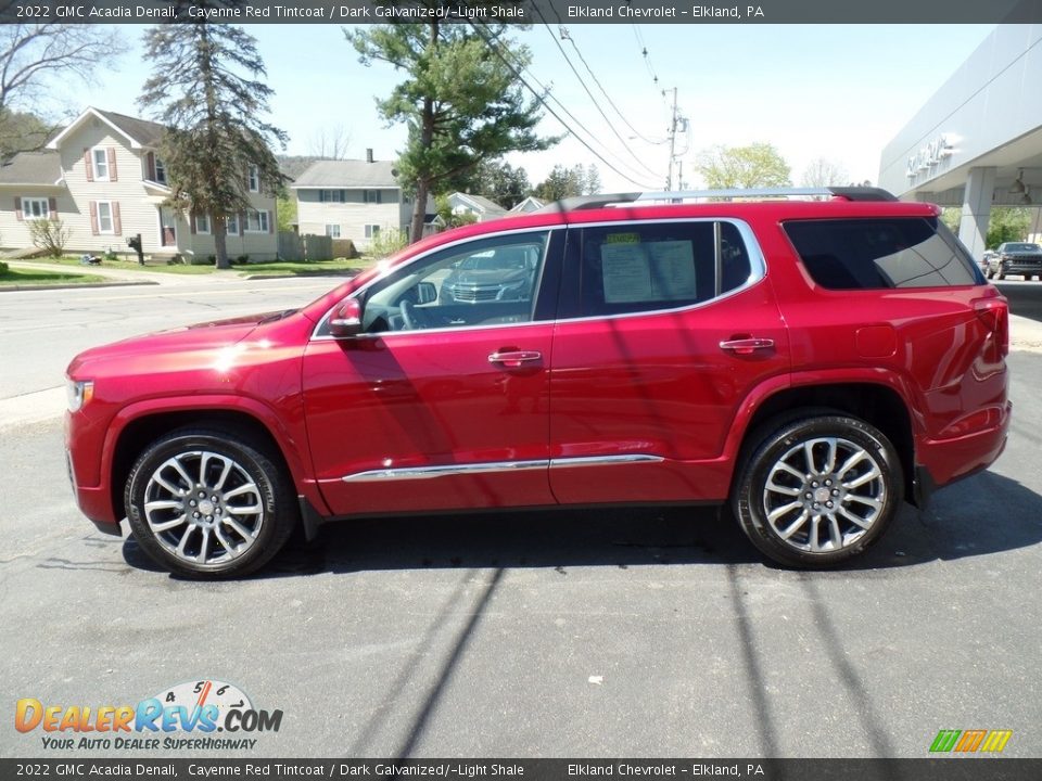 2022 GMC Acadia Denali Cayenne Red Tintcoat / Dark Galvanized/­Light Shale Photo #11