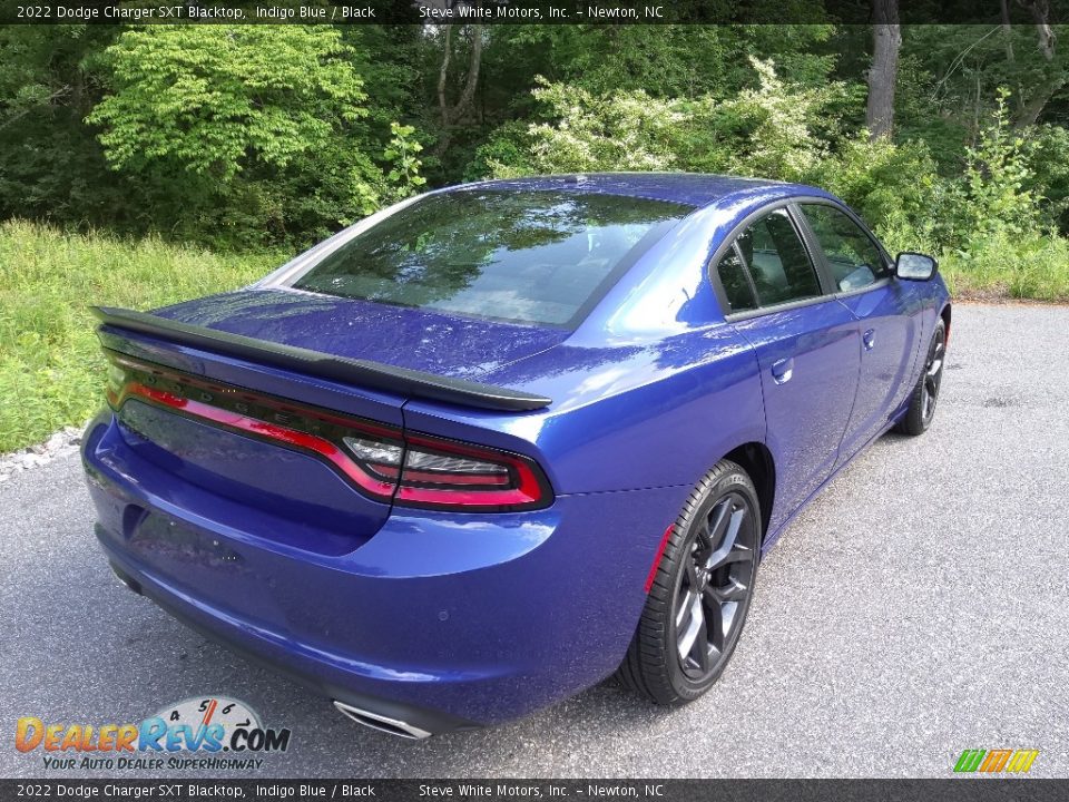 2022 Dodge Charger SXT Blacktop Indigo Blue / Black Photo #6