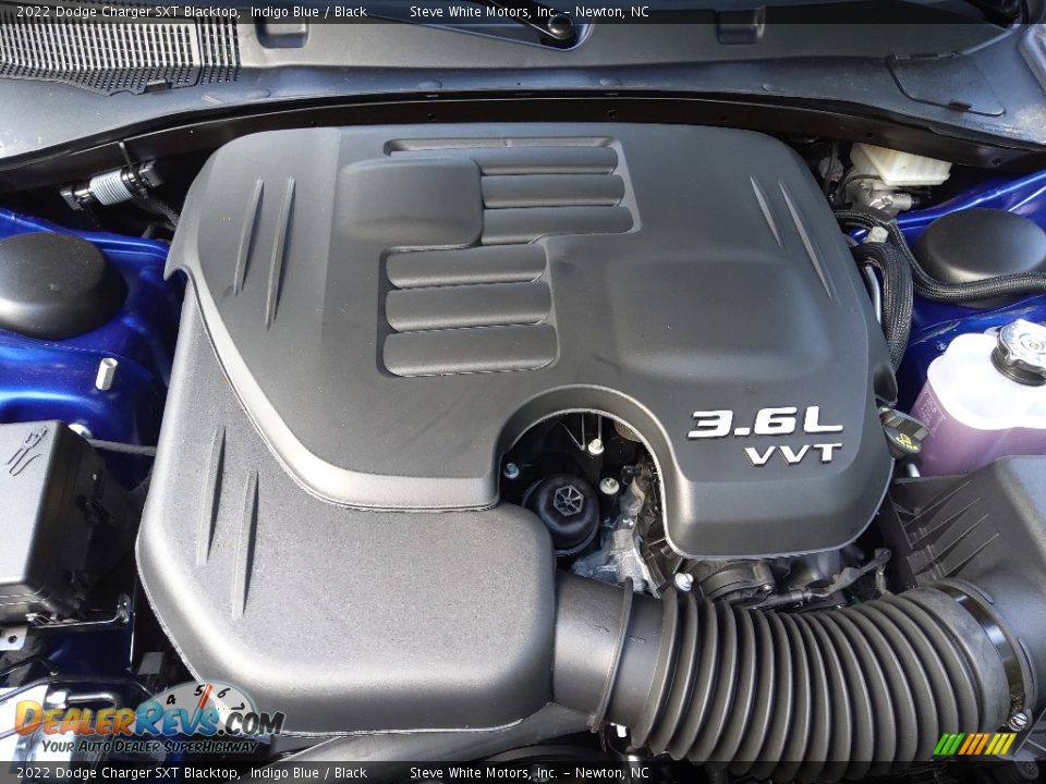 2022 Dodge Charger SXT Blacktop Indigo Blue / Black Photo #8