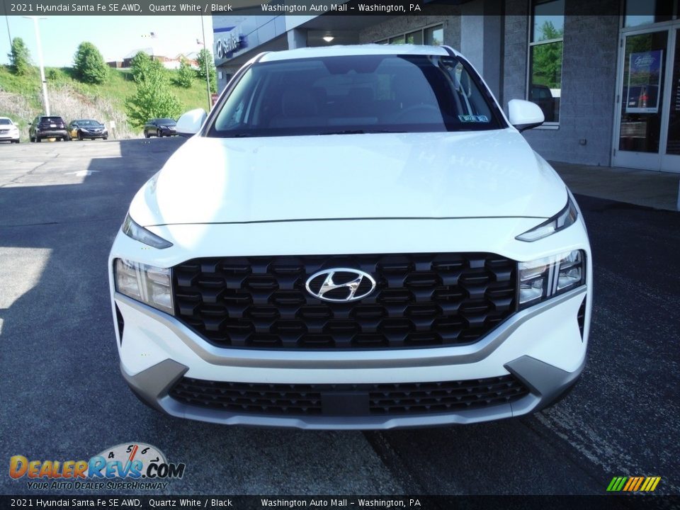 2021 Hyundai Santa Fe SE AWD Quartz White / Black Photo #4