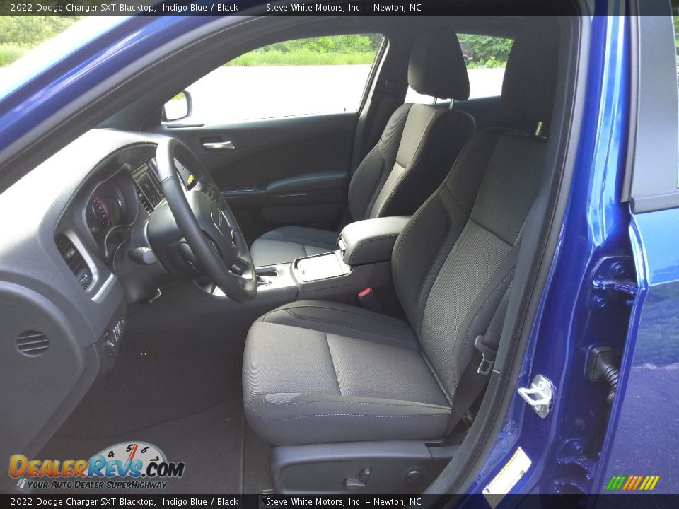 2022 Dodge Charger SXT Blacktop Indigo Blue / Black Photo #9
