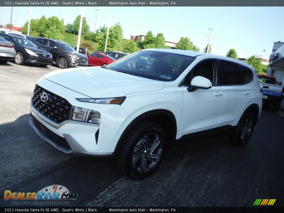 2021 Hyundai Santa Fe SE AWD Quartz White / Black Photo #5