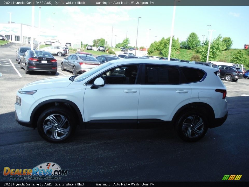 2021 Hyundai Santa Fe SE AWD Quartz White / Black Photo #6