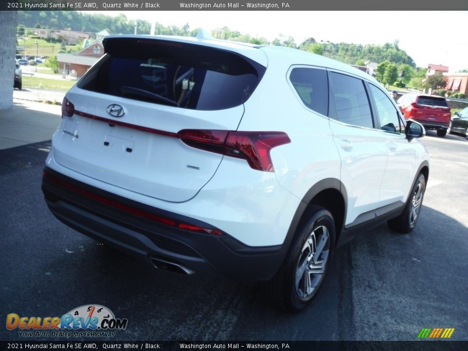 2021 Hyundai Santa Fe SE AWD Quartz White / Black Photo #8