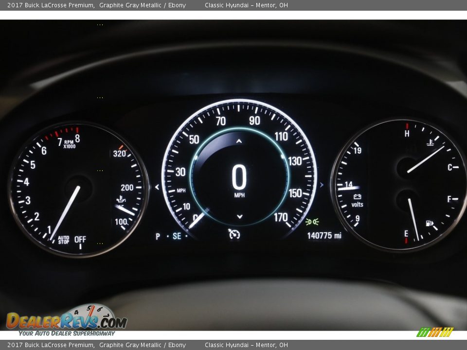 2017 Buick LaCrosse Premium Graphite Gray Metallic / Ebony Photo #8