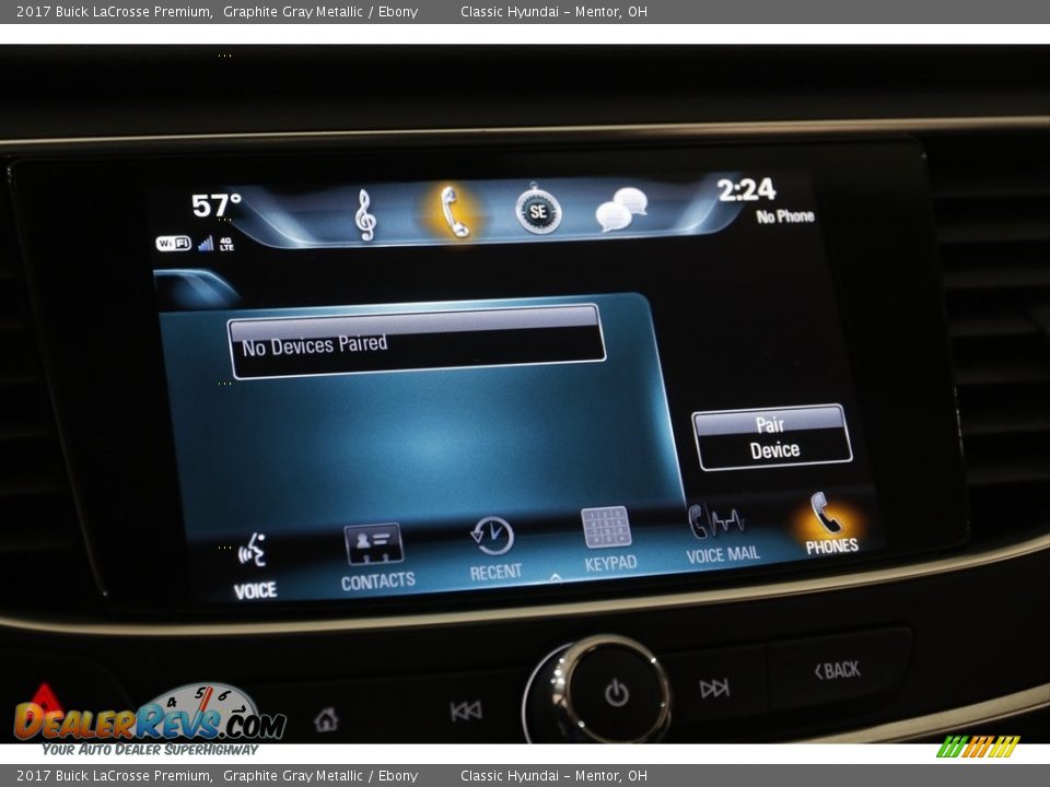 2017 Buick LaCrosse Premium Graphite Gray Metallic / Ebony Photo #11