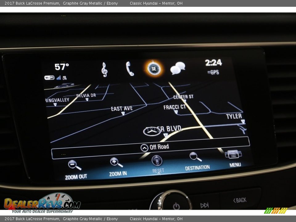 2017 Buick LaCrosse Premium Graphite Gray Metallic / Ebony Photo #12