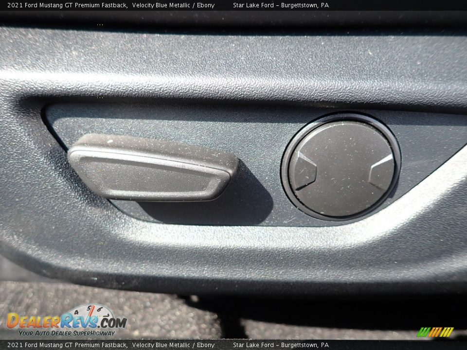 2021 Ford Mustang GT Premium Fastback Velocity Blue Metallic / Ebony Photo #15
