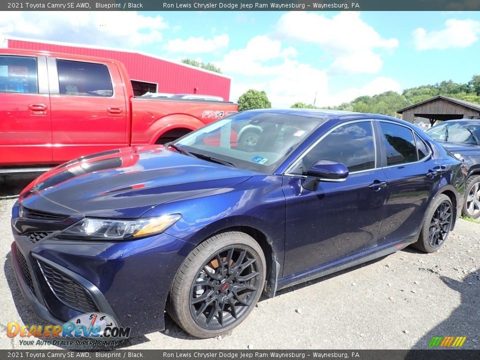 2021 Toyota Camry SE AWD Blueprint / Black Photo #1