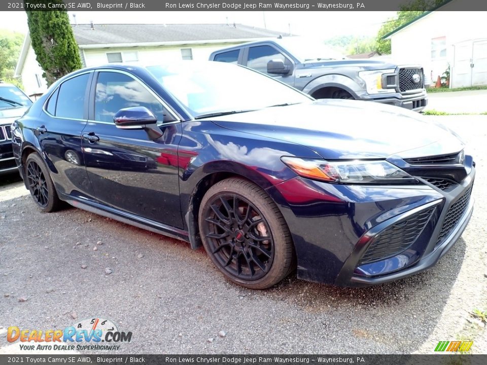 2021 Toyota Camry SE AWD Blueprint / Black Photo #4