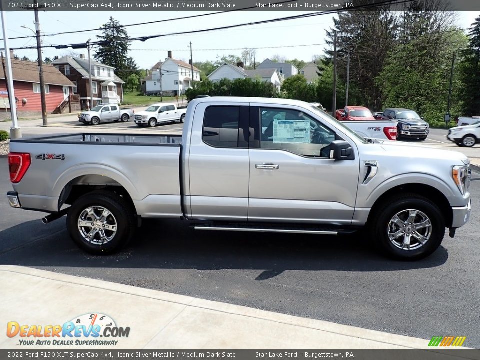 Iconic Silver Metallic 2022 Ford F150 XLT SuperCab 4x4 Photo #6