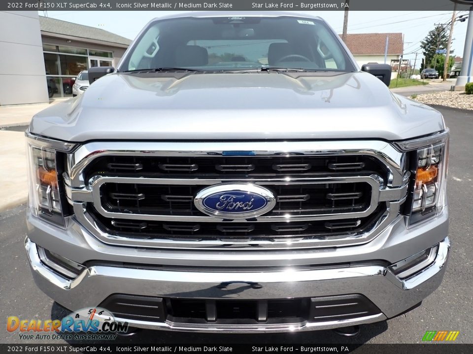 2022 Ford F150 XLT SuperCab 4x4 Iconic Silver Metallic / Medium Dark Slate Photo #8