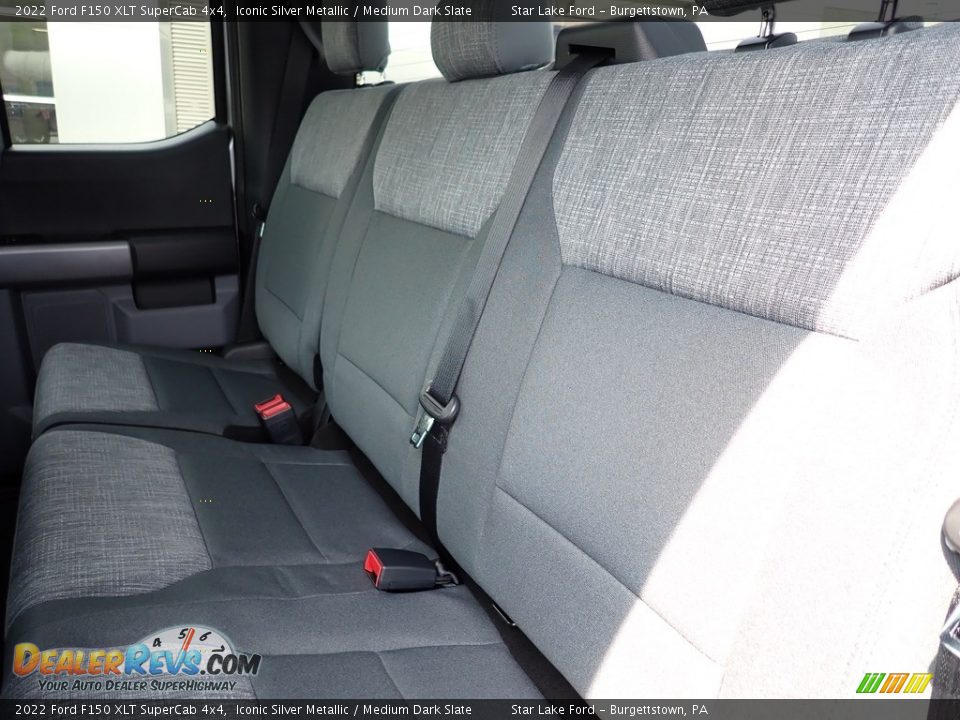 Rear Seat of 2022 Ford F150 XLT SuperCab 4x4 Photo #10