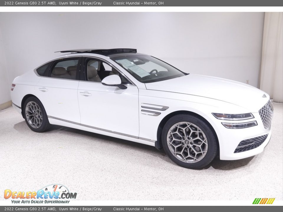 Front 3/4 View of 2022 Genesis G80 2.5T AWD Photo #1