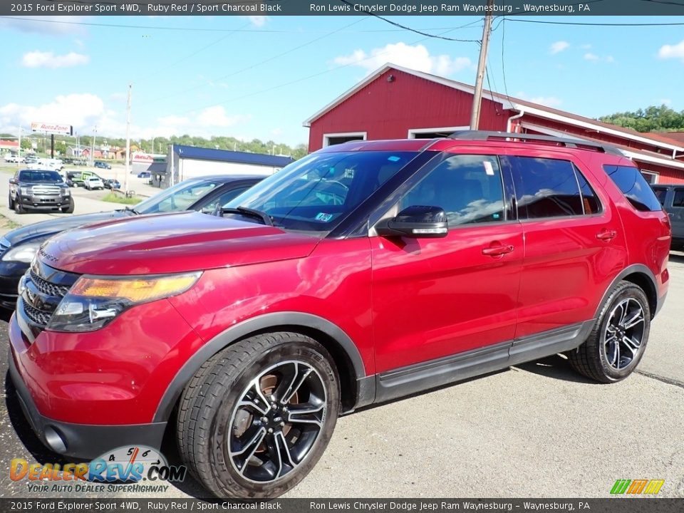 2015 Ford Explorer Sport 4WD Ruby Red / Sport Charcoal Black Photo #1