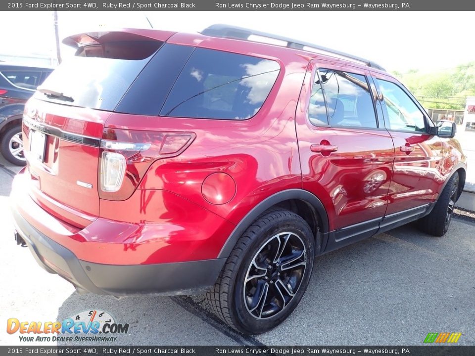 2015 Ford Explorer Sport 4WD Ruby Red / Sport Charcoal Black Photo #3