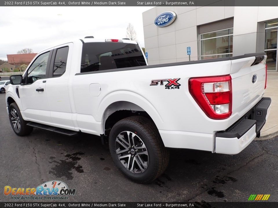 2022 Ford F150 STX SuperCab 4x4 Oxford White / Medium Dark Slate Photo #3