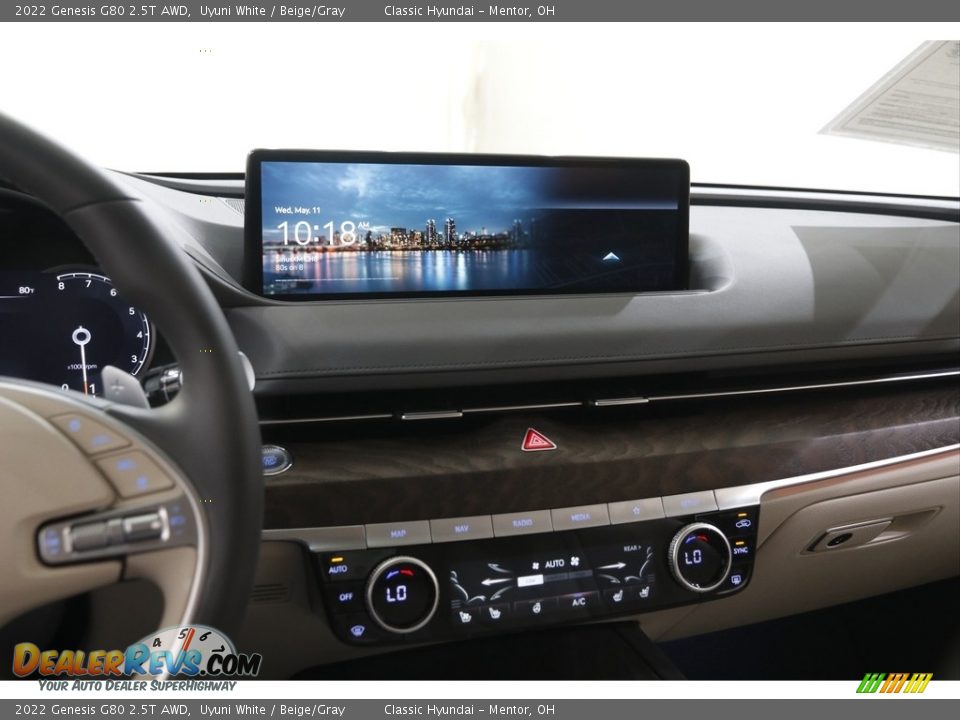 Dashboard of 2022 Genesis G80 2.5T AWD Photo #9