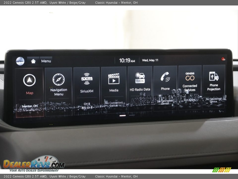 Controls of 2022 Genesis G80 2.5T AWD Photo #10