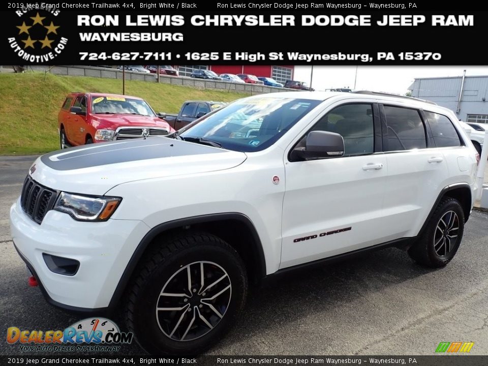 2019 Jeep Grand Cherokee Trailhawk 4x4 Bright White / Black Photo #1