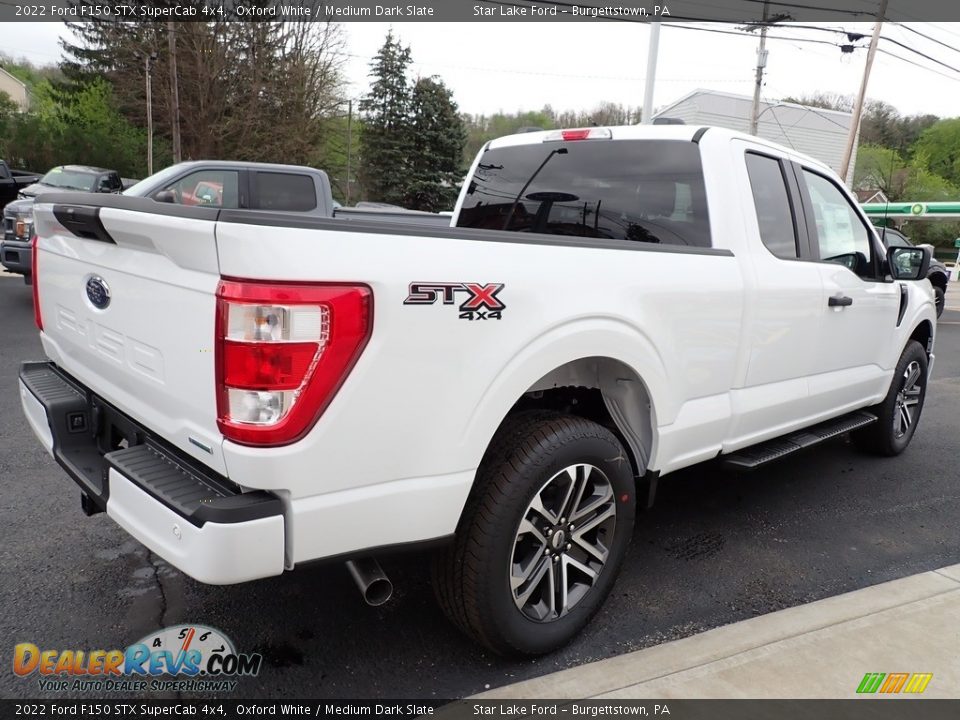 2022 Ford F150 STX SuperCab 4x4 Oxford White / Medium Dark Slate Photo #6