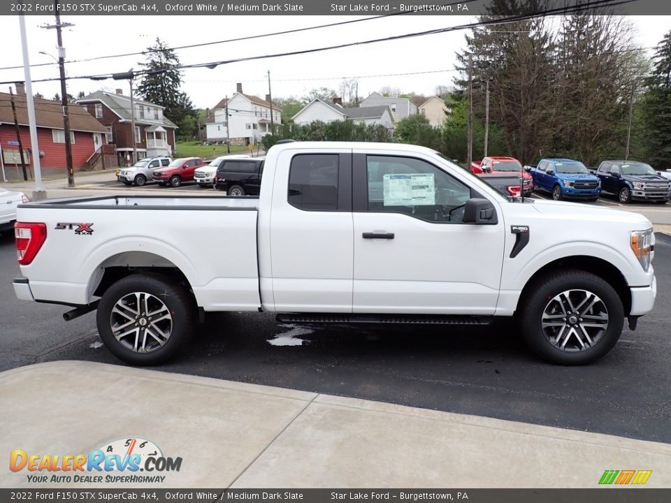 Oxford White 2022 Ford F150 STX SuperCab 4x4 Photo #7