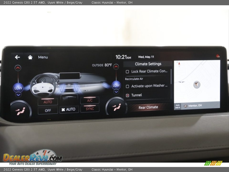 Controls of 2022 Genesis G80 2.5T AWD Photo #15