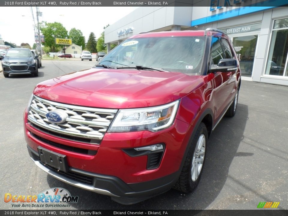 2018 Ford Explorer XLT 4WD Ruby Red / Ebony Black Photo #2