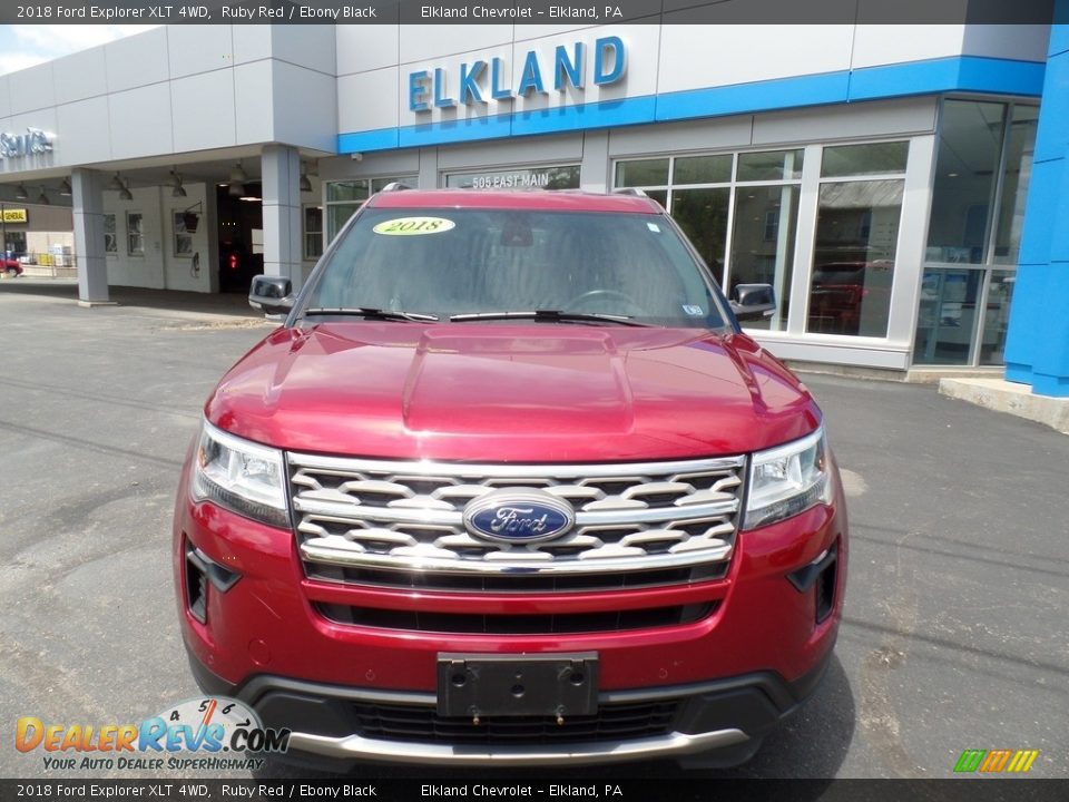 2018 Ford Explorer XLT 4WD Ruby Red / Ebony Black Photo #3