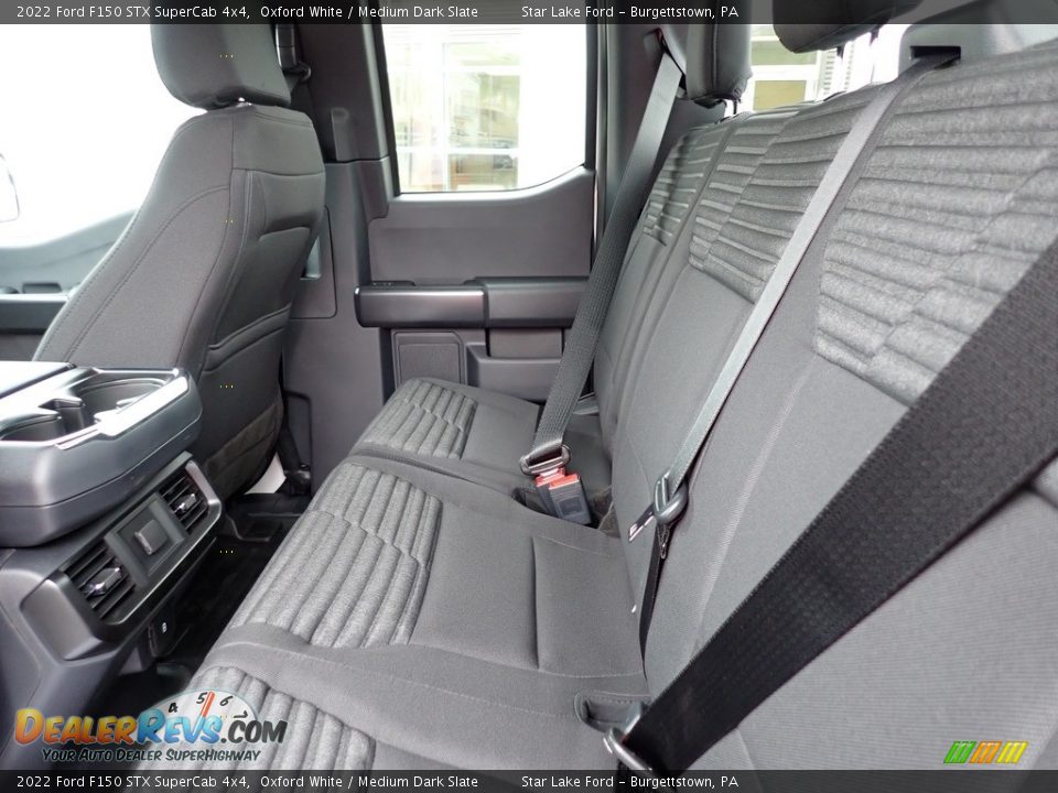 Rear Seat of 2022 Ford F150 STX SuperCab 4x4 Photo #12