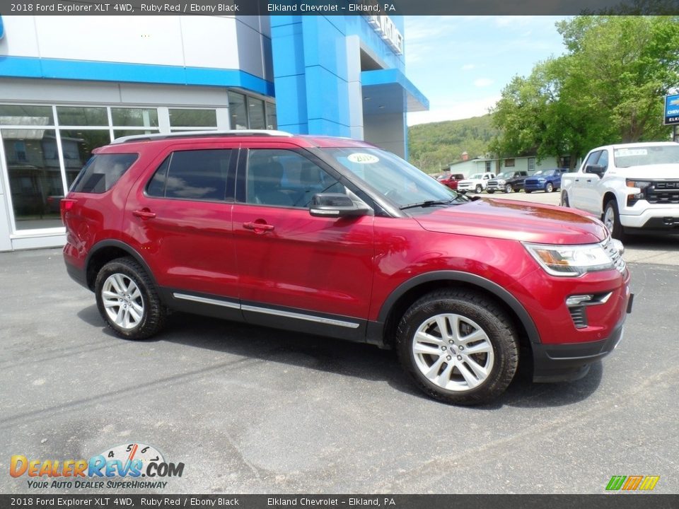 2018 Ford Explorer XLT 4WD Ruby Red / Ebony Black Photo #5