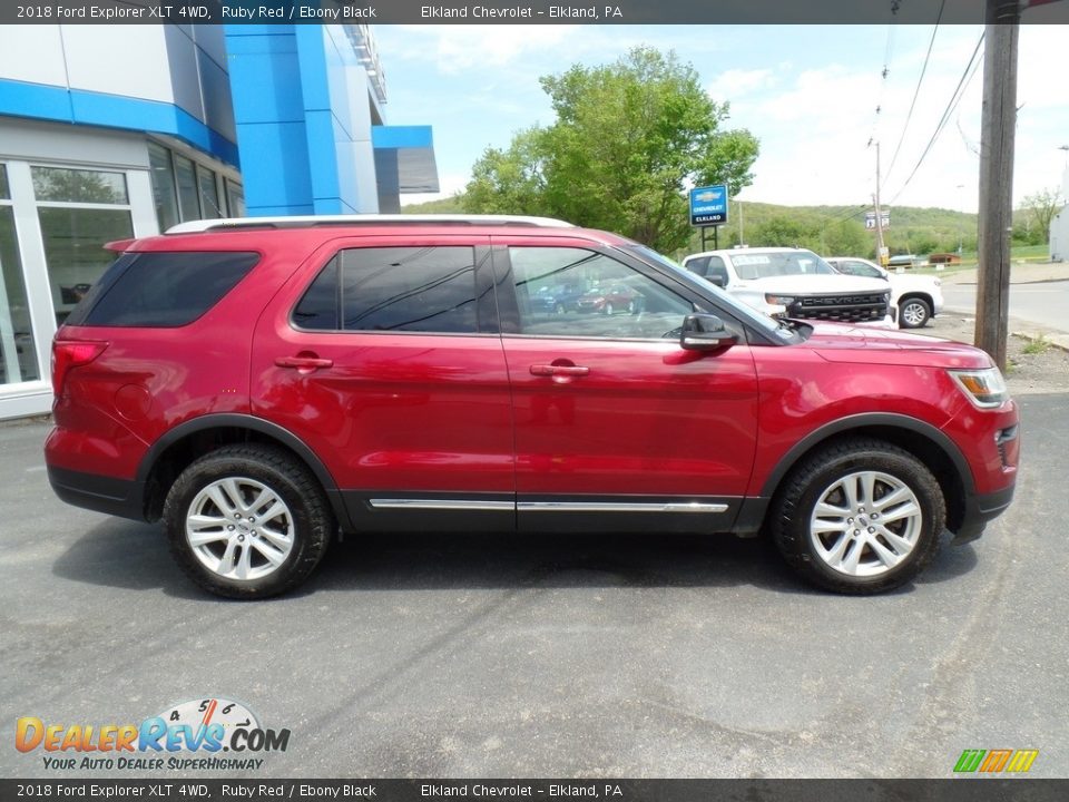 2018 Ford Explorer XLT 4WD Ruby Red / Ebony Black Photo #6