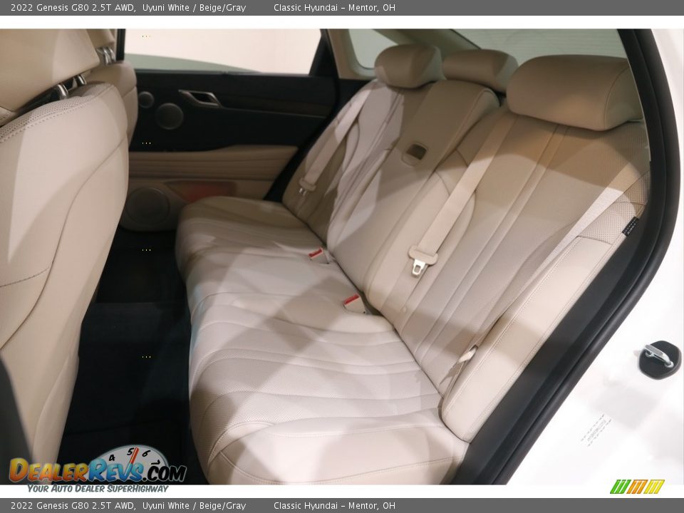 Rear Seat of 2022 Genesis G80 2.5T AWD Photo #22