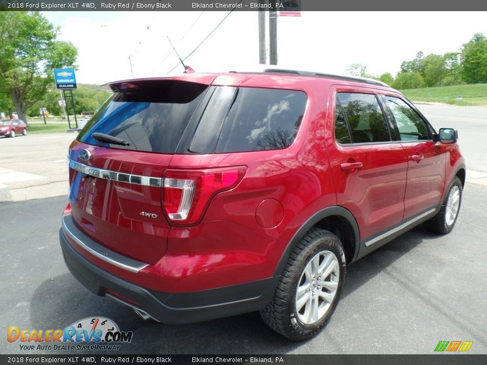 2018 Ford Explorer XLT 4WD Ruby Red / Ebony Black Photo #7