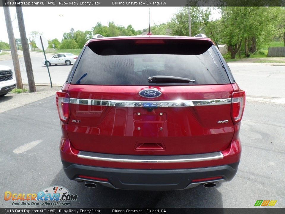 2018 Ford Explorer XLT 4WD Ruby Red / Ebony Black Photo #8