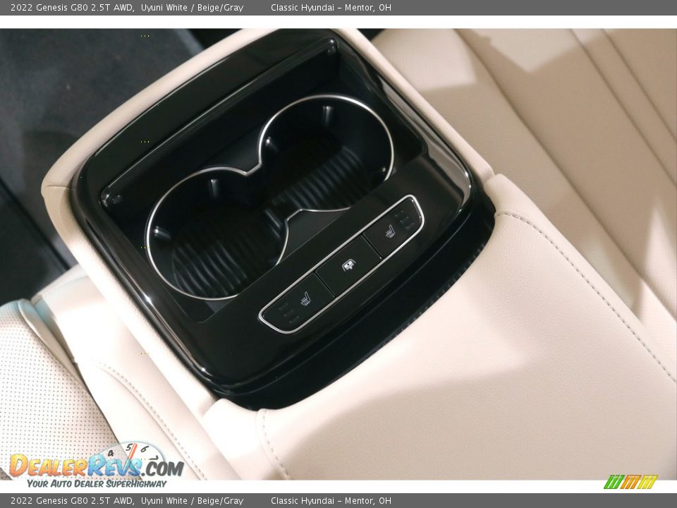 2022 Genesis G80 2.5T AWD Uyuni White / Beige/Gray Photo #24