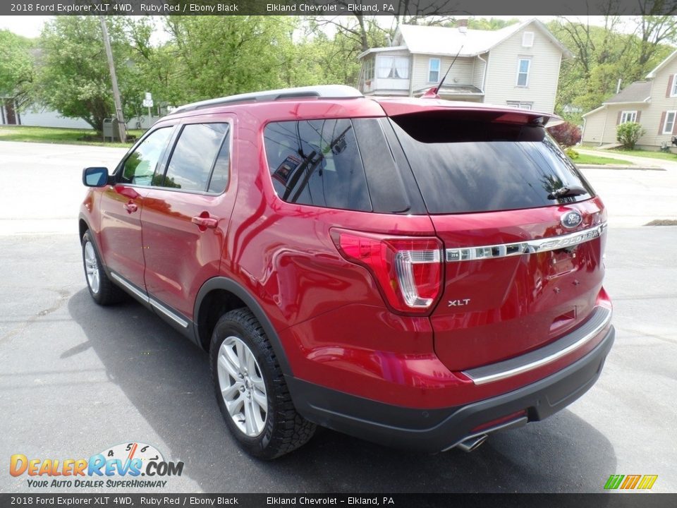 2018 Ford Explorer XLT 4WD Ruby Red / Ebony Black Photo #9