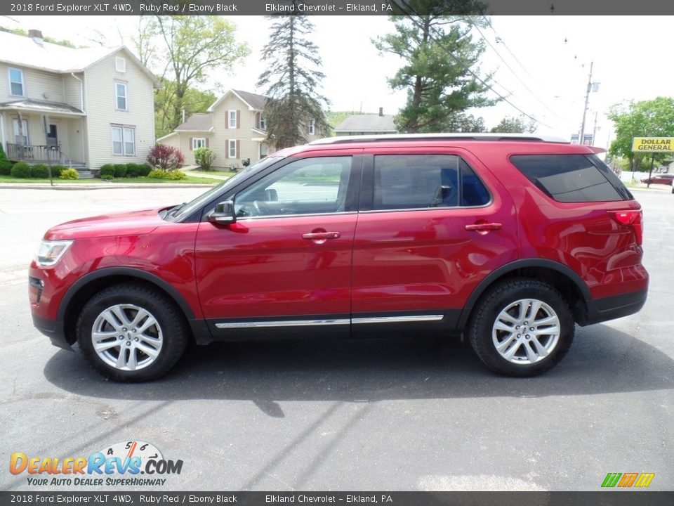 2018 Ford Explorer XLT 4WD Ruby Red / Ebony Black Photo #10