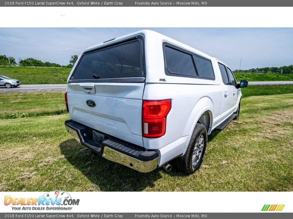 2018 Ford F150 Lariat SuperCrew 4x4 Oxford White / Earth Gray Photo #9