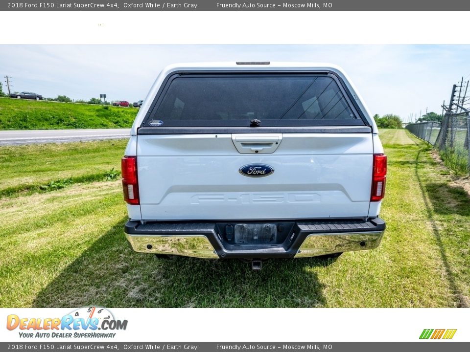 2018 Ford F150 Lariat SuperCrew 4x4 Oxford White / Earth Gray Photo #10