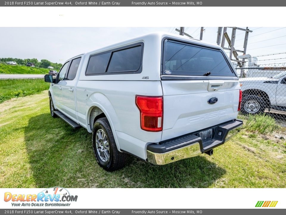 2018 Ford F150 Lariat SuperCrew 4x4 Oxford White / Earth Gray Photo #11