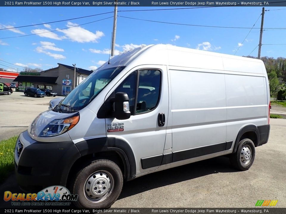 Bright Silver Metallic 2021 Ram ProMaster 1500 High Roof Cargo Van Photo #1