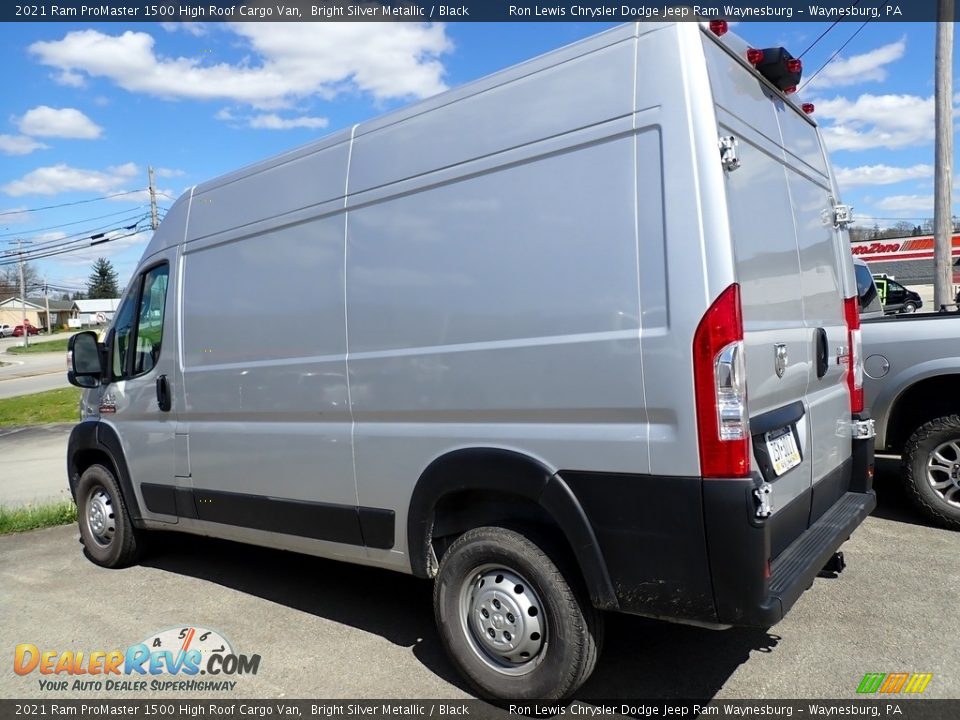 2021 Ram ProMaster 1500 High Roof Cargo Van Bright Silver Metallic / Black Photo #2